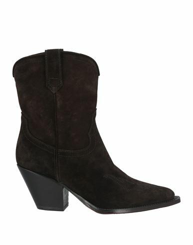 Sonora Woman Ankle boots Dark brown Leather Cover