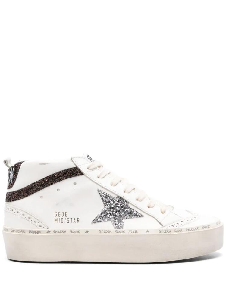 Golden Goose Mid Star high-top sneakers - White Cover