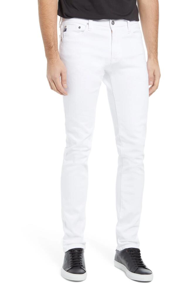 AG Tellis Slim Fit Stretch Jeans in White Cover