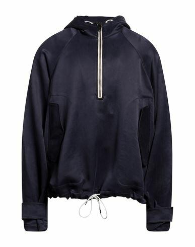 Golden Goose Man Jacket Navy blue Cotton, Polyamide Cover