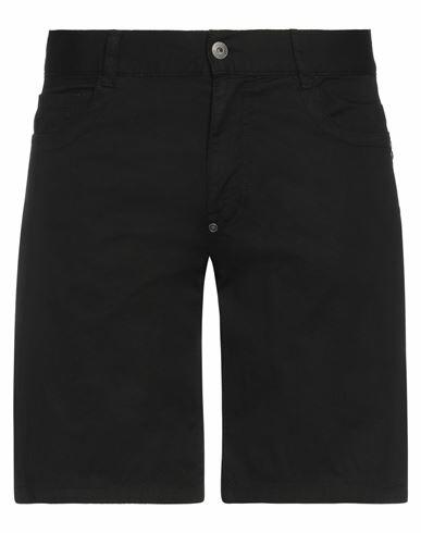 Bikkembergs Man Shorts & Bermuda Shorts Black Cotton, Linen, Elastane Cover