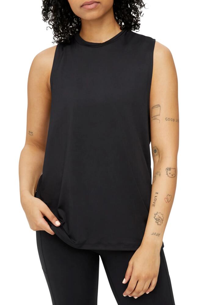 TomboyX Open Muscle Tank in Black Cover