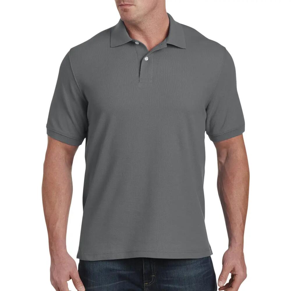 Harbor Bay by DXL Piqué Polo Shirt in Castlerock Grey Cover