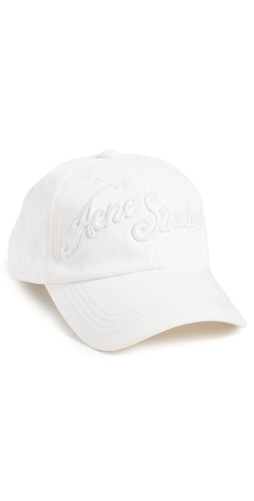 Acne Studios Logo Cap White Cover