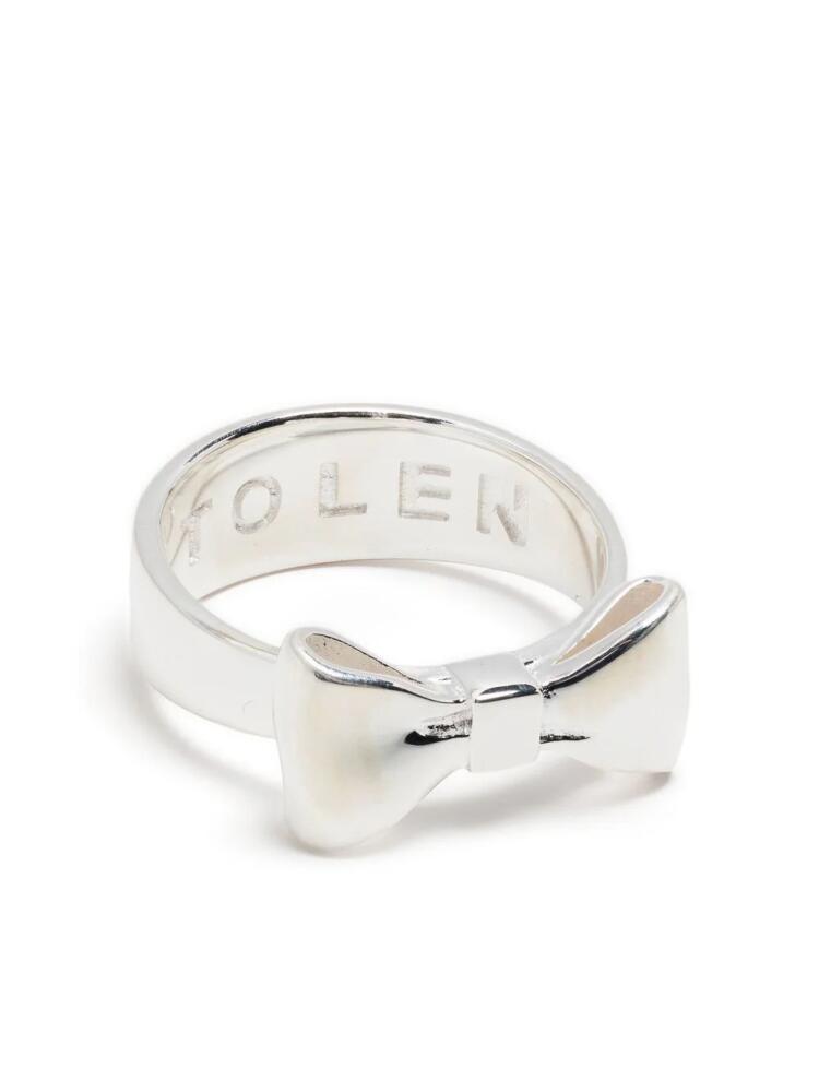 Stolen Girlfriends Club Bow sterling-silver ring Cover