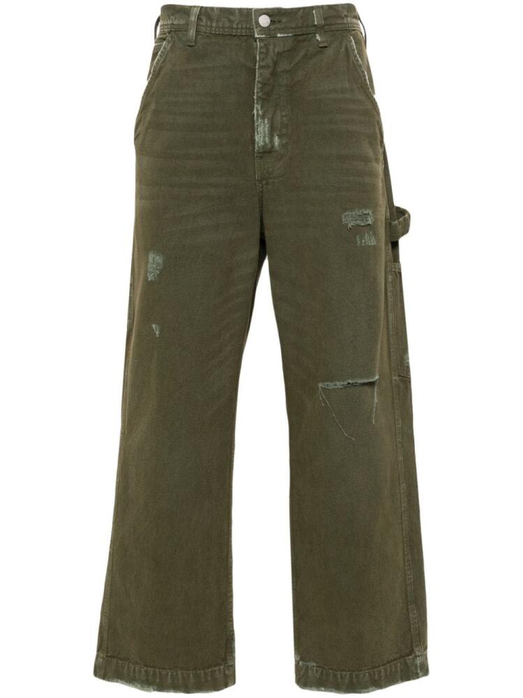 Enfants Riches Déprimés Paint cargo pants - Green Cover