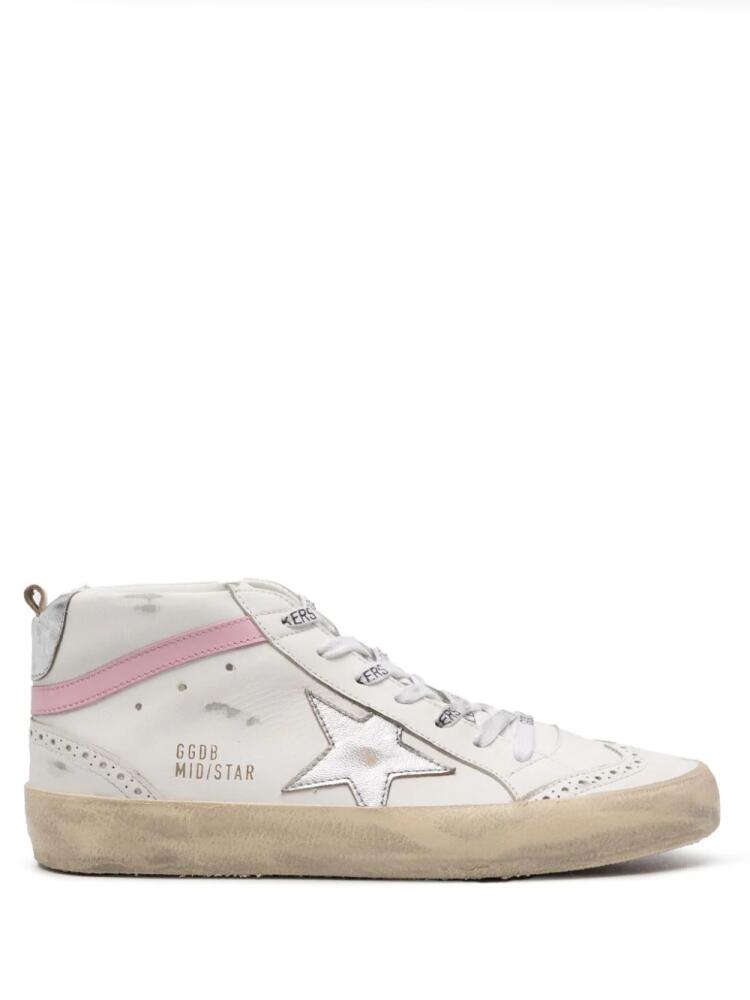 Golden Goose Mid Star high-top sneakers - White Cover