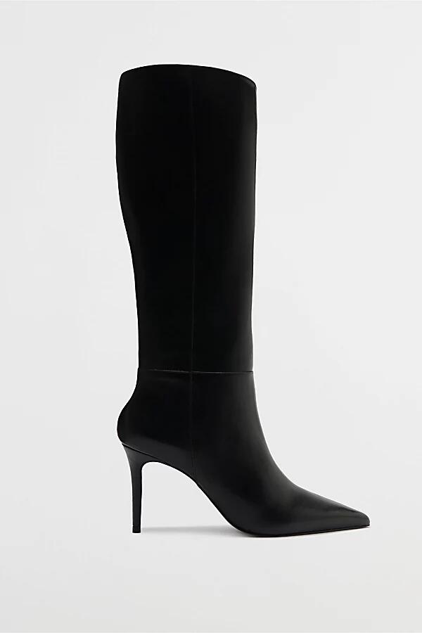 Schutz Leather Mikki Up Knee-High Boot in Black Cover