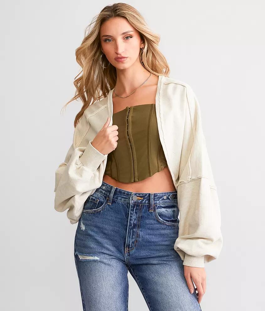 Free People Shrug It Off Cropped Cardigan Cover