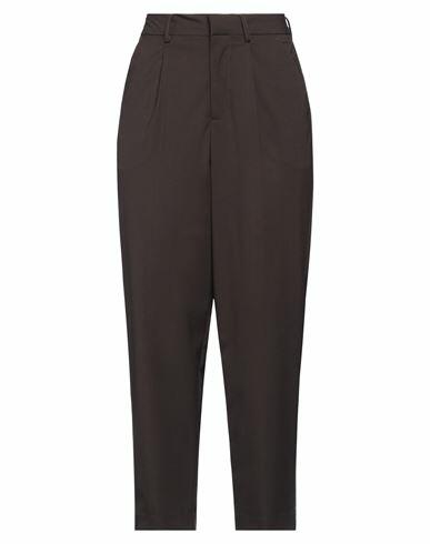 Jjxx By Jack & Jones Woman Pants Dark brown Recycled polyester, Viscose, Elastane Cover