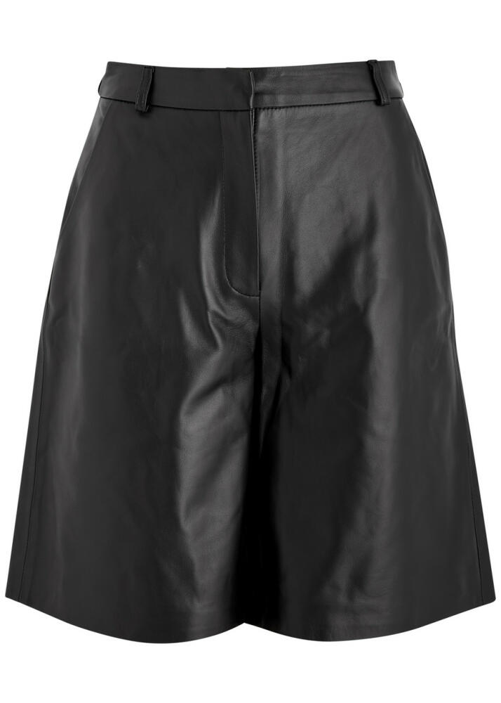 Aexae Leather Shorts - Black Cover