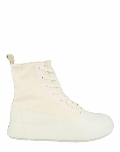 Ambush Mixed Media High-top Sneakers Man Sneakers White Rubber, Calfskin Cover