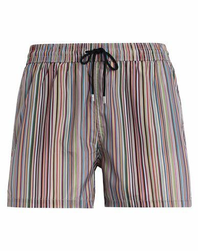 Paul Smith Men Short Multi Man Swim trunks Red Polyester, Recycled polyester Cover