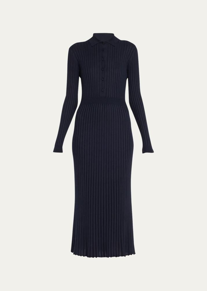 Gabriela Hearst Ardor Cashmere-Blend Ribbed Midi Dress Cover