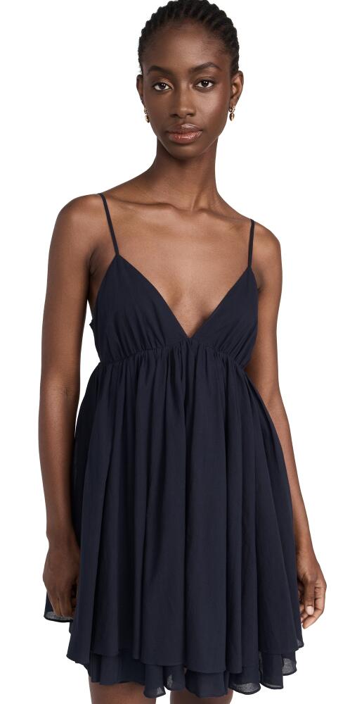 Susana Monaco Cotton Voile String V Dress Midnight Cover