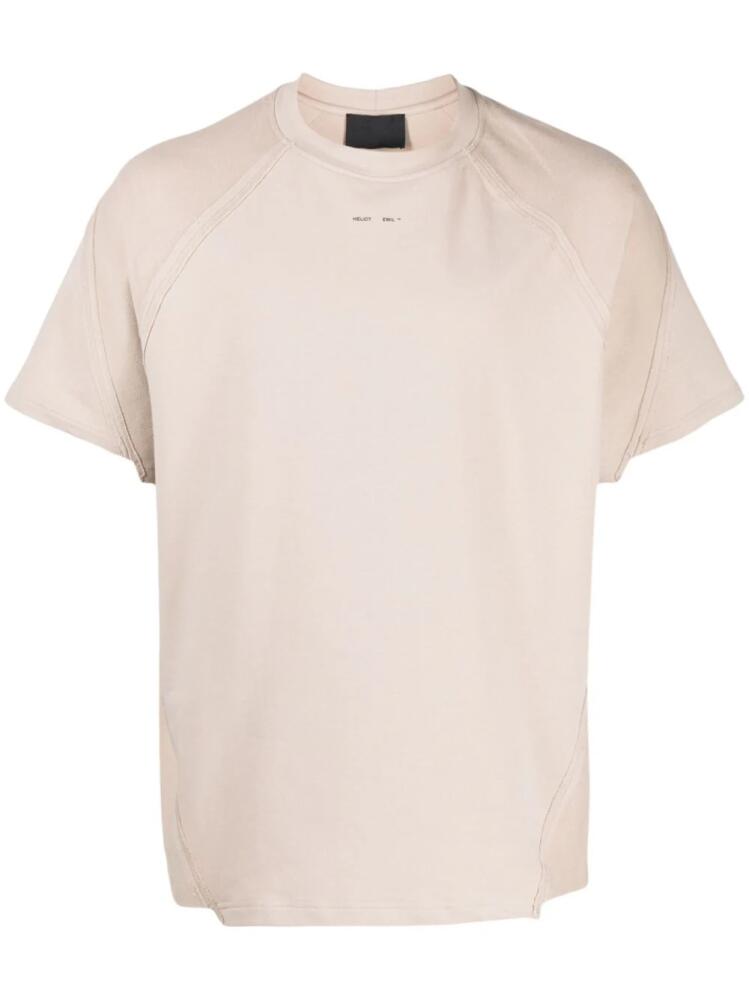 HELIOT EMIL short-sleeved cotton T-shirt - Neutrals Cover