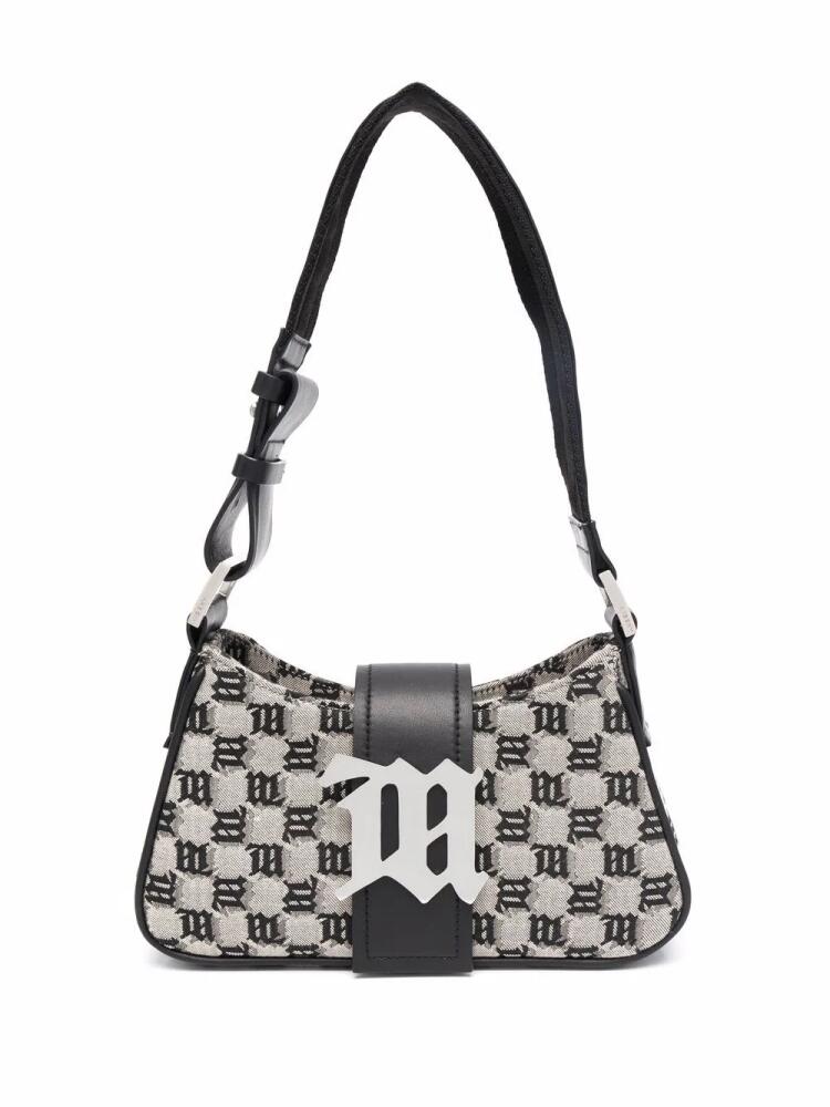 MISBHV logo-plaque woven shoulder bag - Neutrals Cover