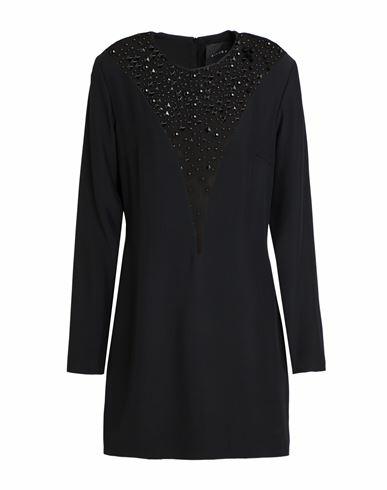 John Richmond Woman Mini dress Black Viscose, Acetate Cover