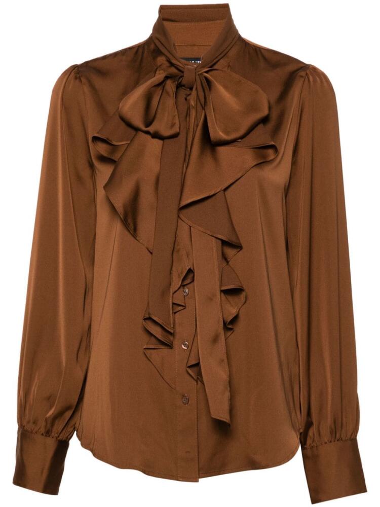 Lauren Ralph Lauren ruffle-detailed shirt - Brown Cover