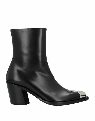 Alexander Mcqueen Woman Ankle boots Black Soft Leather Cover