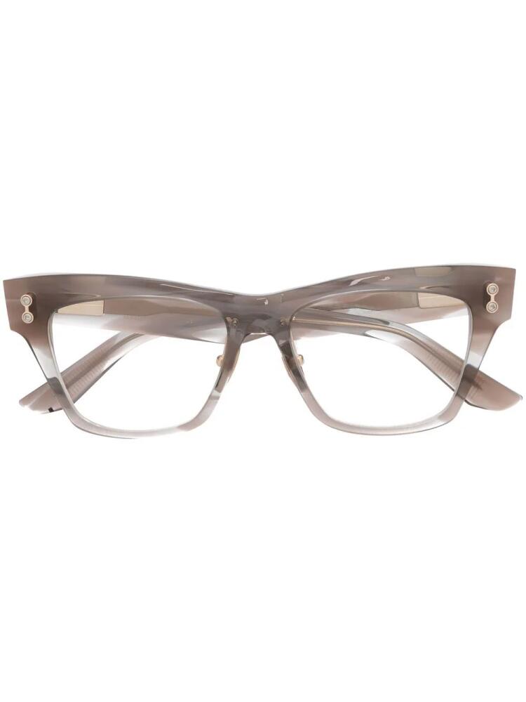 Akoni rectangle-frame glasses - Brown Cover