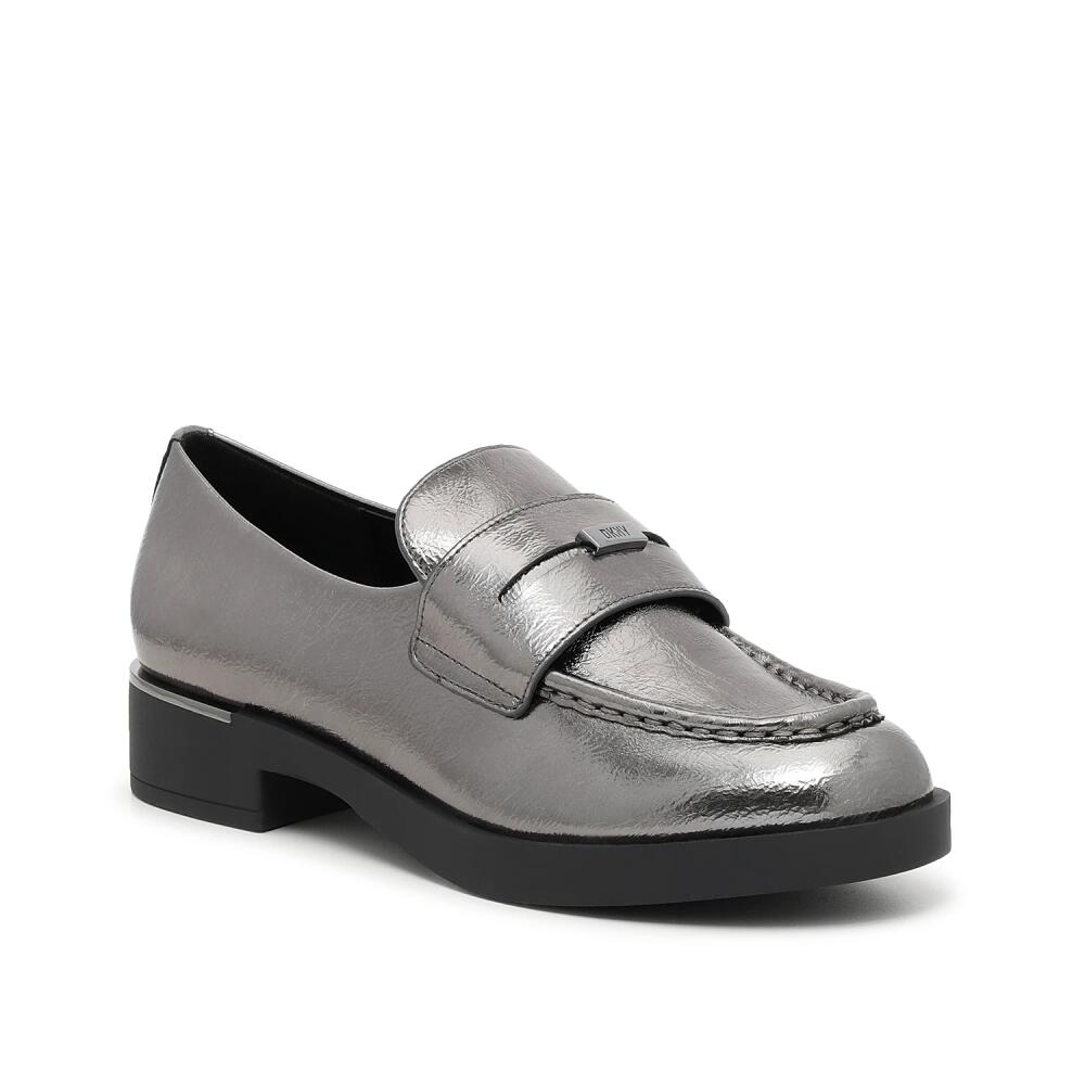 DKNY Ivette Loafer | Women's | Silver Metallic Cover