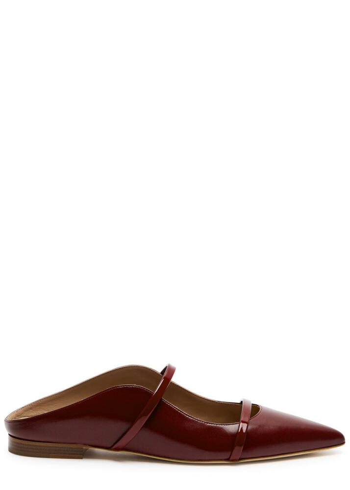 Malone Souliers Maureen Leather Mules - Burgundy Cover