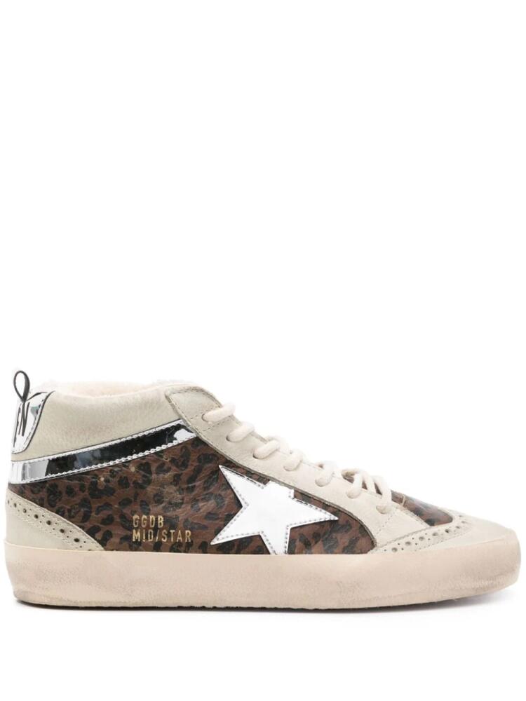 Golden Goose Mid Star high-top sneakers - Brown Cover