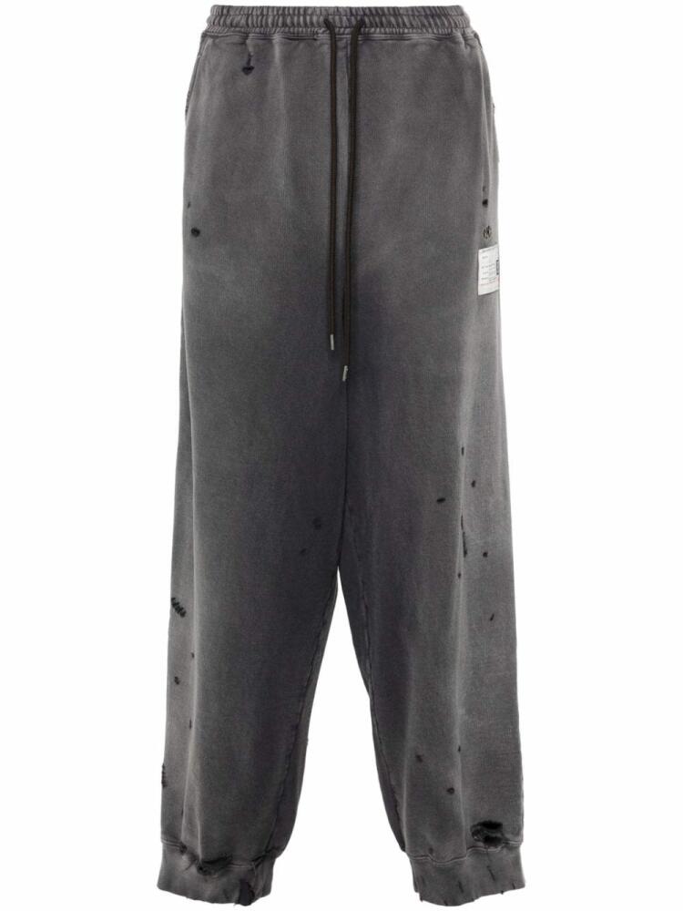 Maison MIHARA YASUHIRO Sun Faded track trousers - Black Cover