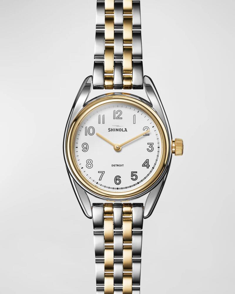 Shinola Derby Two-Tone Bracelet Watch, 30mm Cover