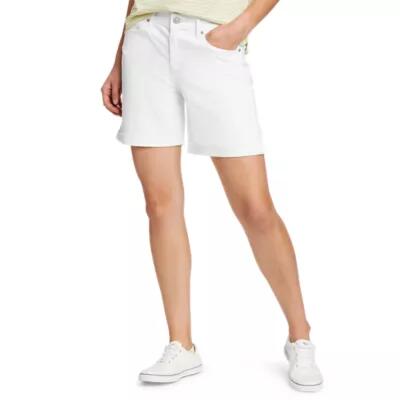 Eddie Bauer Women's Boyfriend Denim Shorts Cover