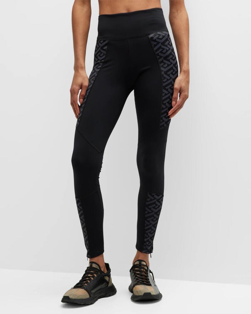 Versace La Greca High-Waist Leggings Cover