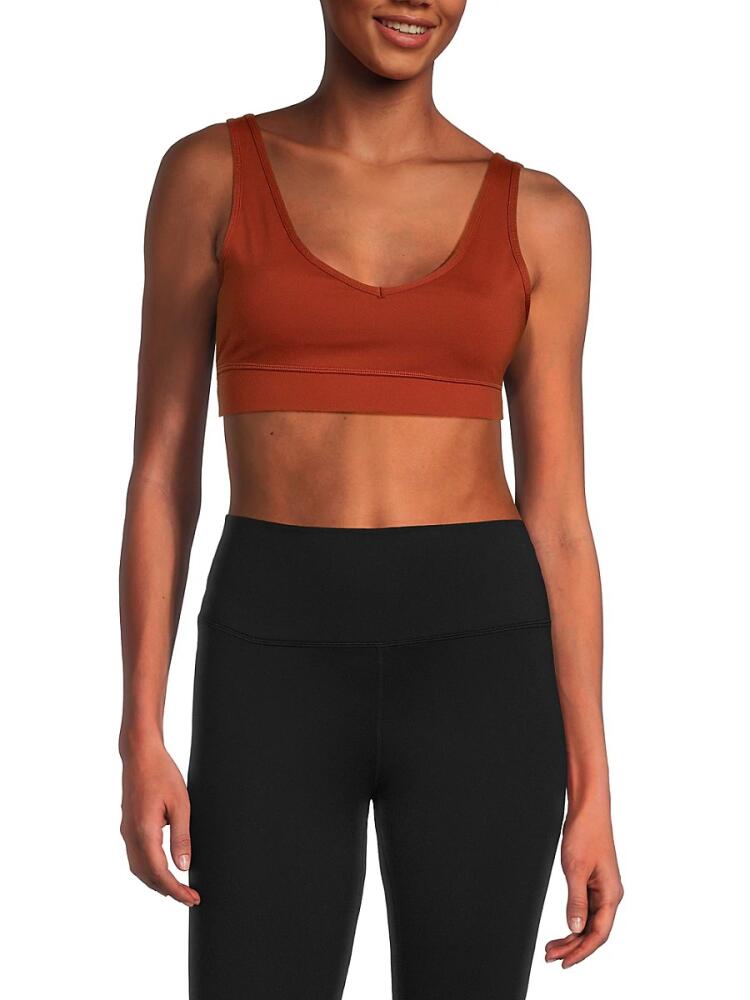 IVL Women's Scoopneck Sports Bra - Brick Red Cover