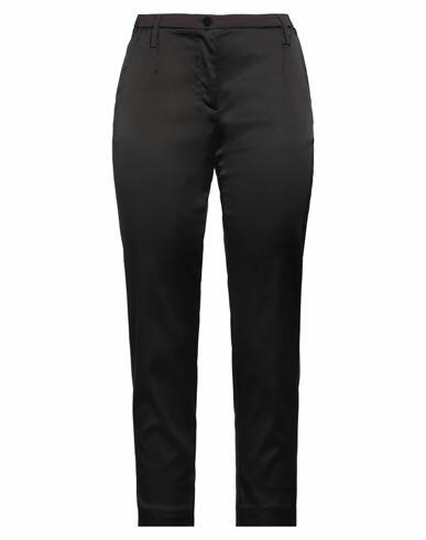 Angelo Marani Woman Pants Dark brown Acetate, Polyamide, Elastane Cover