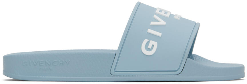 Givenchy Blue Slide Flat Pool Slides Cover