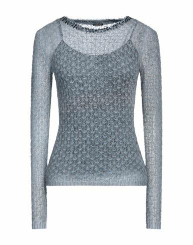 Ermanno Scervino Woman Sweater Slate blue Polyamide, Mohair wool, Wool, Silk Cover