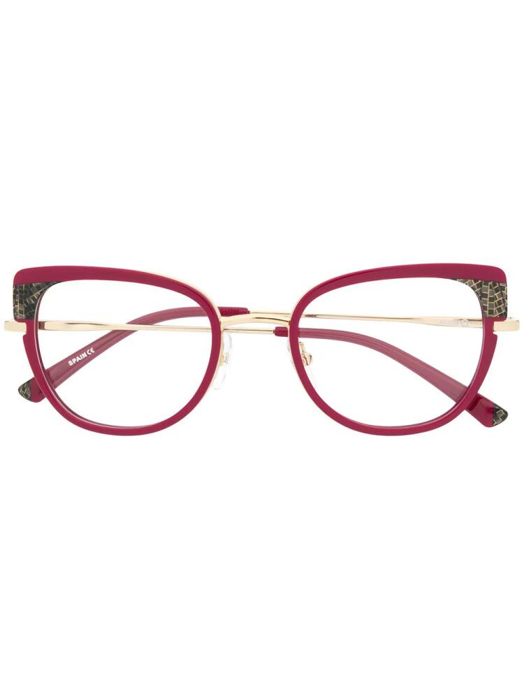 Etnia Barcelona Trapani oversized frame glasses - Pink Cover