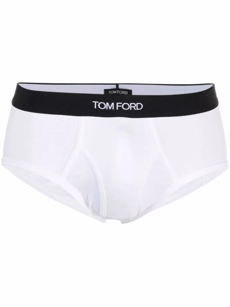 TOM FORD logo-waistband briefs - White Cover