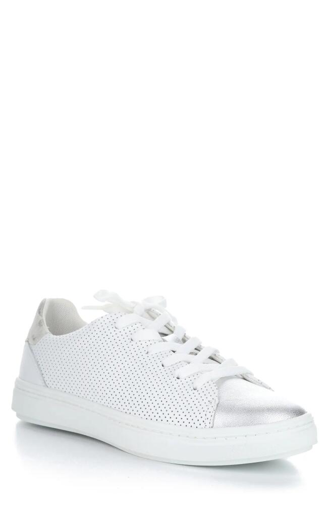 Bos. & Co. Cherise Sneaker in Silver/Off White Cover