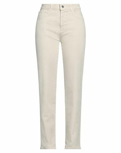 Max & co. Woman Pants Beige Cotton, Elastane Cover