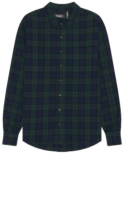 WAO The Flannel Shirt in Green Cover