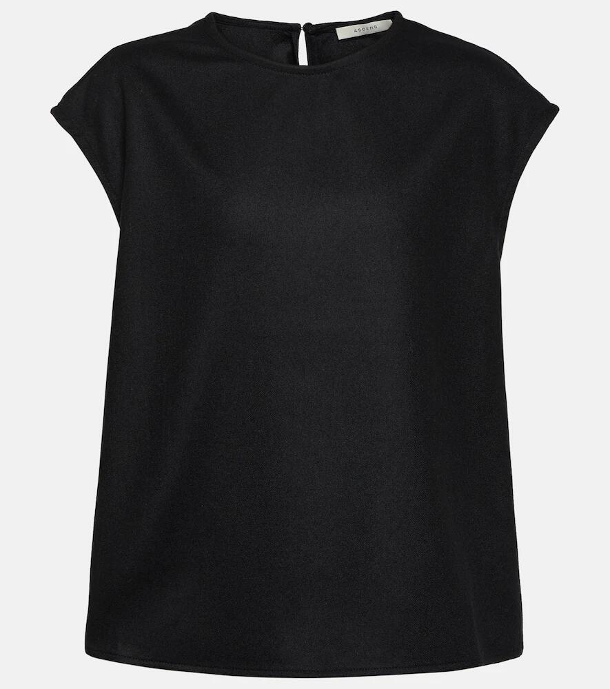 Asceno Dasha wool and cashmere top Cover