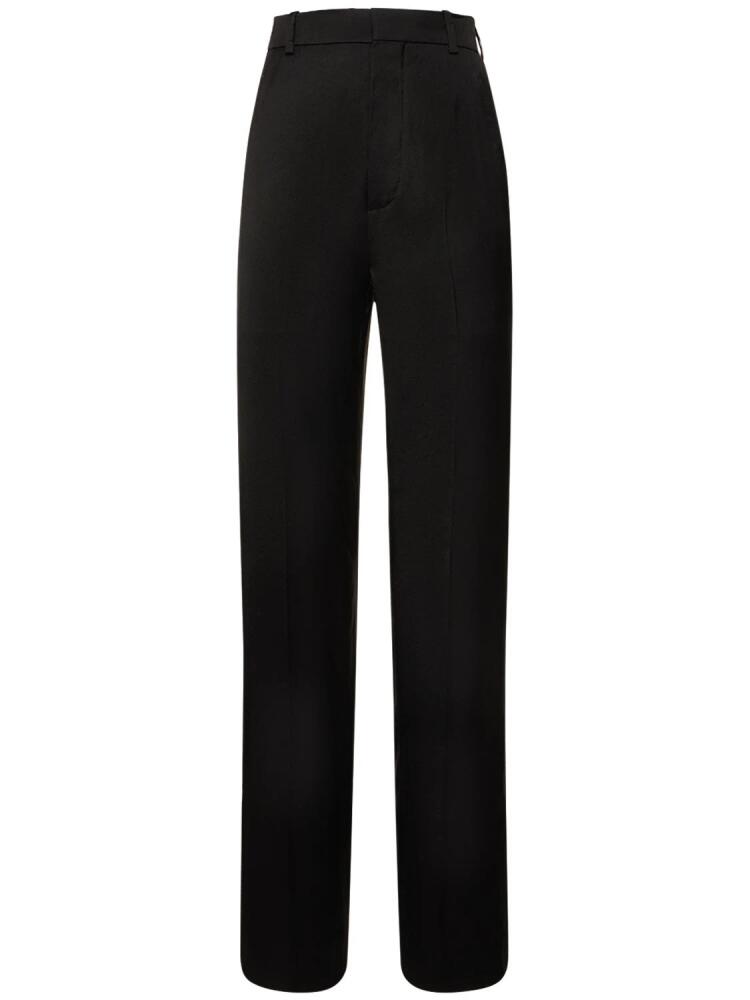 ANN DEMEULEMEESTER Gertie High Waist Satin Straight Pants Cover