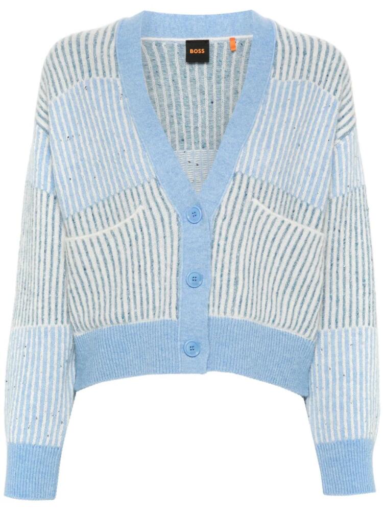 BOSS striped cardigan - Blue Cover