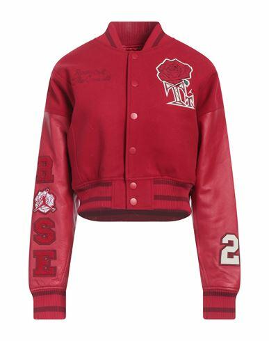 Jordan Woman Jacket Red Wool, Polyester Cover