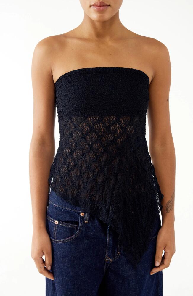 BDG Urban Outfitters Lace Y2K Bandeau Top in Black Cover