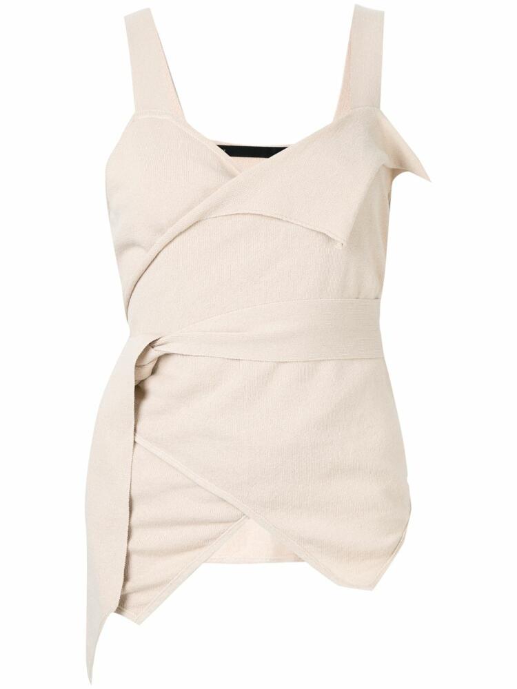 Muller Of Yoshiokubo Cache-coeur knitted cami - White Cover