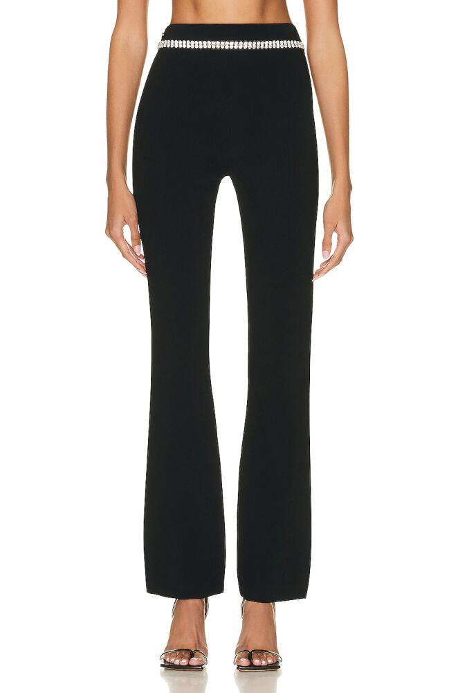 RABANNE Crystal Waist Pant in Black Cover