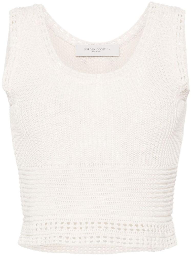 Golden Goose crochet-knit tank top - Neutrals Cover