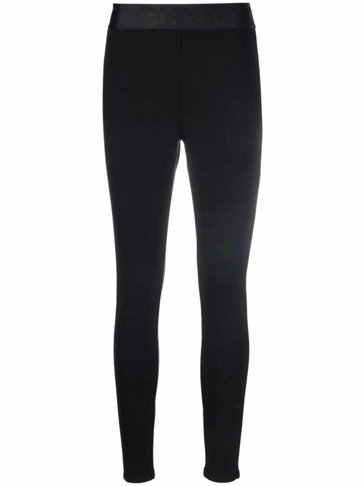 DKNY logo-waistband leggings - Black Cover